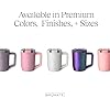 BrüMate Müv - 15oz 100% Leak Proof Insulated Coffee Mug with Handle & Lid - Stainless Steel Coffee Travel Mug - Double Walled Coffee Cup (Eclipse)